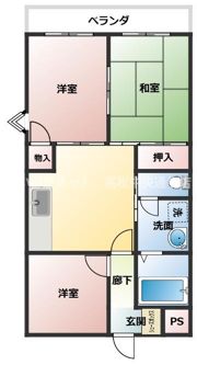 マイシティ大坂の間取り画像