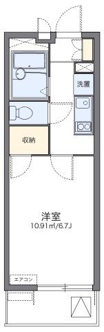 レオパレスブランシェの間取り画像
