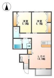 ココアハイツの間取り画像