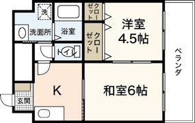 中広ミニモークの間取り画像