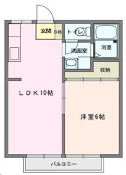 ハイツナカソネの間取り画像