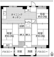 ビレッジハウス寺尾2号棟の間取り画像