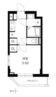 クレヴァンス神楽坂の間取り画像