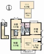 フィオレンテ B棟の間取り画像