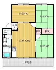 パークヒル枚方 Cの間取り画像