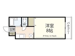 ニューヒルズ八番館の間取り画像