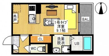 REGALEST 大元の間取り画像