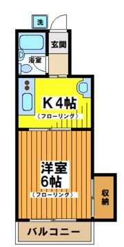 コーポ長島の間取り画像