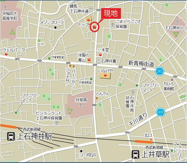 近くに施設あり