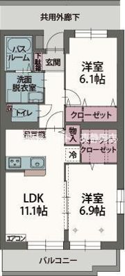 パストラルⅡの間取り画像