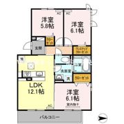 メゾン勝賀 B棟の間取り画像