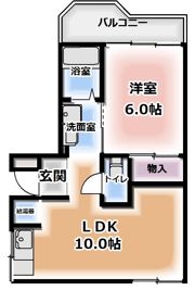 ハイコート門真の間取り画像