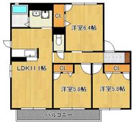 ファインメゾン上の原IIIの間取り画像