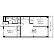 緑地公園グランドコーポの間取り画像