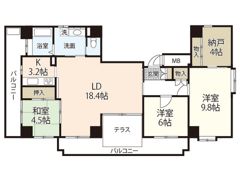 上幟町ハイムの間取り画像