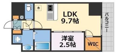 AFFLUENCE難波EASTの間取り画像