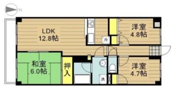 グランドアズール戸田の間取り画像