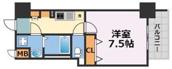 ワールドアイ難波南ミラージュの間取り画像