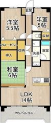淀川ハイライフマンションの間取り画像