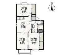 グランドール中井 Aの間取り画像