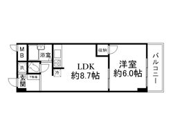 花隈ダイヤハイツの間取り画像