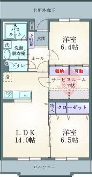 シャンフレーズの間取り画像
