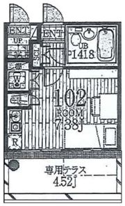 テラスハウス山王の間取り画像