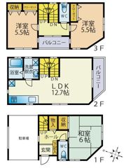 渋谷本町6丁目戸建の間取り画像