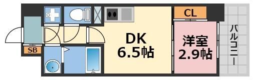 アドバンス難波ラシュレの間取り画像