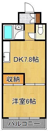 ヒットパークレジデンス三萩野の間取り画像