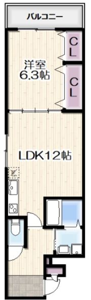 フジパレス三住町A棟の間取り画像