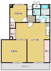コーポ西鳴水の間取り画像