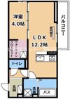 collina一里山の間取り画像