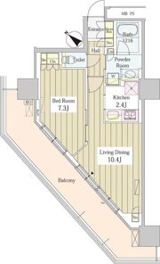 ユニゾンタワーの間取り画像