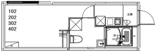 オアシス五反野レジデンスの間取り画像