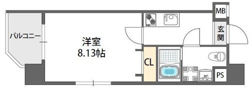 ドゥエリング梅田の間取り画像