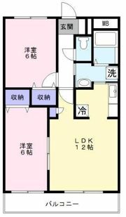 フレア鳩ケ谷の間取り画像