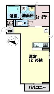 グリンセル新蔵の間取り画像
