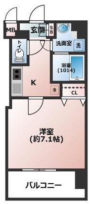 W-STYLE大阪谷町の間取り画像