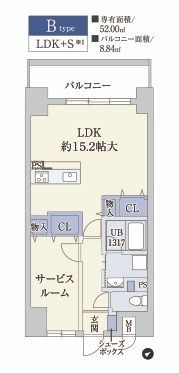 ATKレジデンスなにわ橋の間取り画像