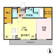 グランデ西千手の間取り画像