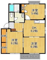 シャーメゾン光国 A棟の間取り画像