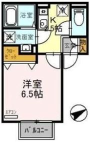 パセオ御堂町の間取り画像