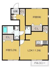 プレジデント雅 Aの間取り画像