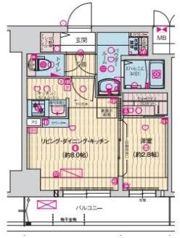 ソルテラスKOBE新長田駅前の間取り画像