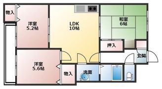 モンセーヌ堀川の間取り画像