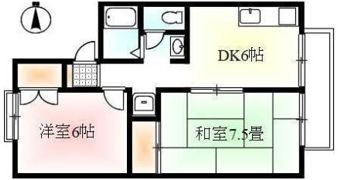 ハイツボヌールの間取り画像