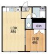 コーポ山川の間取り画像