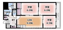 守口第3三友マンションの間取り画像