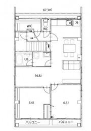 リノリノアパートメントの間取り画像